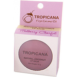Кокосовый бальзам для губ из Таиланда Веселая Шелковица Tropicana Natural Coconut Lip Balm Mulberry Cheerful 10 гр.